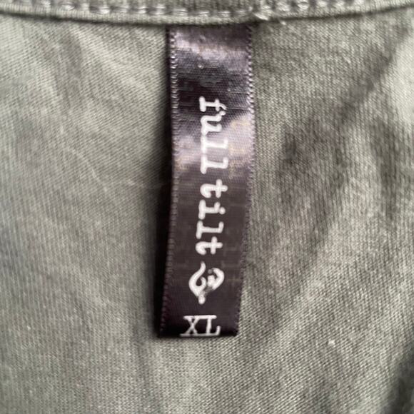 Y2K Floral Cross Studded Tank Top Vintage 2000s Grunge‎ Gothic Punk Festival XL - Picture 4 of 6